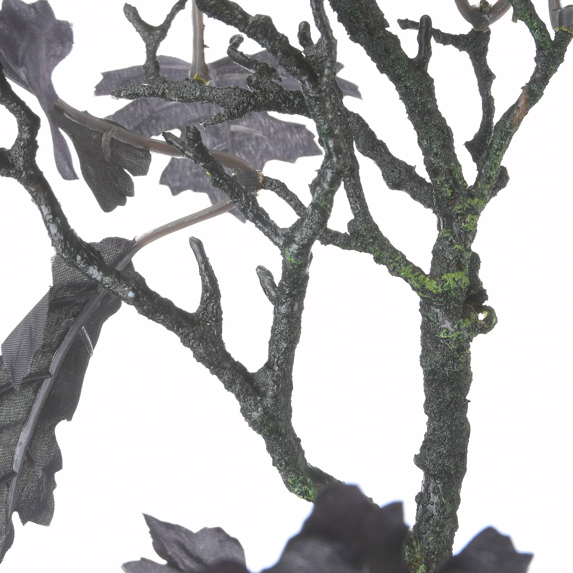 48" Potted Halloween Black Oak Tree